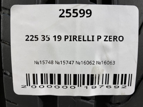 225 35 19 PIRELLI P ZERO