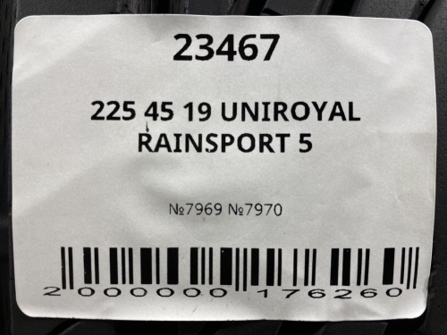 225 45 19 UNIROYAL RAINSPORT 5