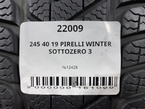 245 40 19 PIRELLI WINTER SOTTOZERO 3