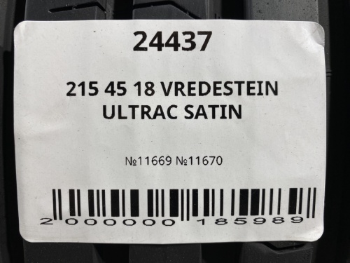 215 45 18 VREDESTEIN ULTRAC SATIN