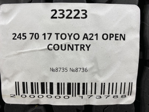 245 70 17 TOYO A21 OPEN COUNTRY