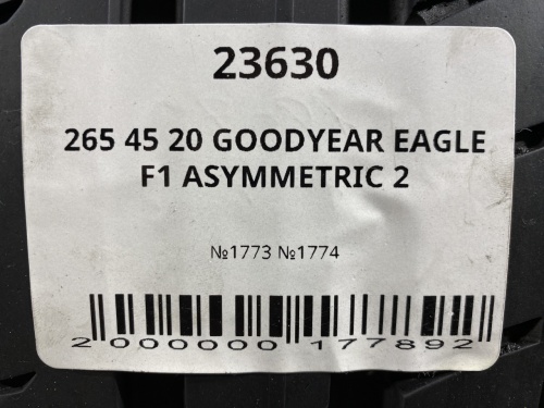 265 45 20 GOODYEAR EAGLE F1 ASYMMETRIC 2