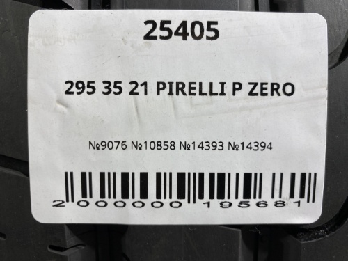 295 35 21 PIRELLI P ZERO