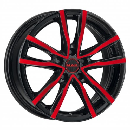 MAK MILANO 7x17 5*114,3 Et:40 Dia:76,1 Black and Red