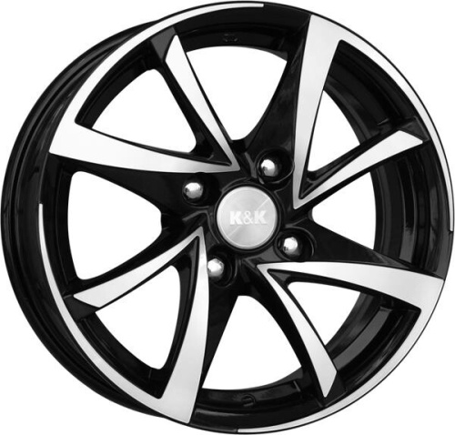 K&K Игуана 7x17 5*114,3 Et:50 Dia:67,1 алмаз черный