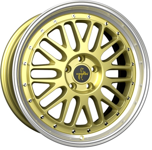 Keskin Tuning KT22 8,5x19 5*112 Et:45 Dia:72,6 Gold Lip Polish