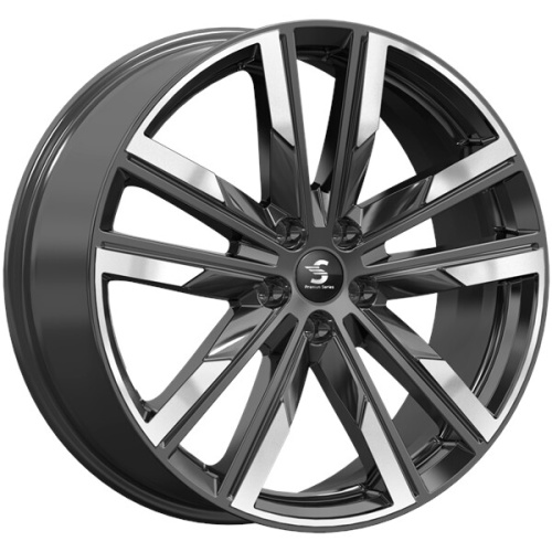 Premium Series КР014 8x20 5*112 Et:39 Dia:66,6 Diamond Black Gris
