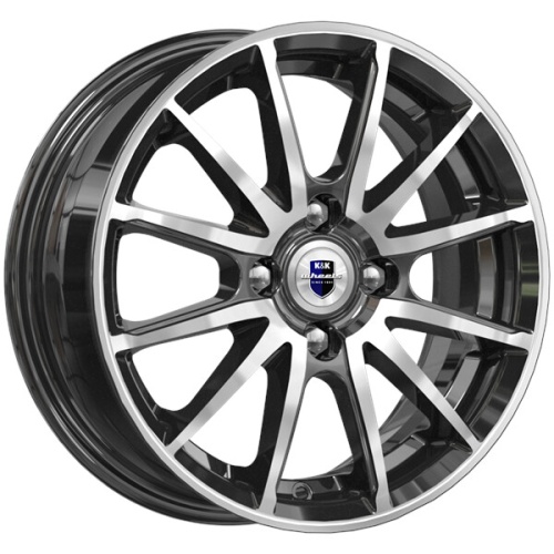 K&K Квант 5,5x14 4*100 Et:38 Dia:67,1 алмаз чёрный