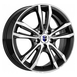 K&K Samara-оригинал 6x16 5*114,3 Et:43 Dia:67,1 Алмаз черный