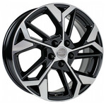 K&K КС1062 6,5x17 5*108 Et:43 Dia:65,1 алмаз чёрный